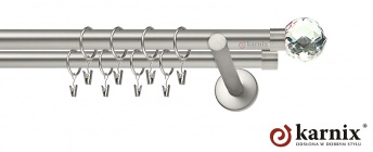 Karnisz nowoczesny NEO 19/19mm Beluna Crystal chrom mat