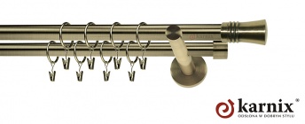 Karnisz nowoczesny NEO 19/19mm Capri antyk mosiądz