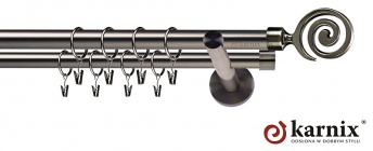 Karnisz nowoczesny NEO 19/19mm Cento antracyt