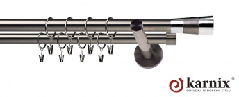 Karnisz nowoczesny NEO 19/19mm Doris antracyt