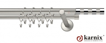 Karnisz nowoczesny NEO 19/19mm Etiuda chrom mat