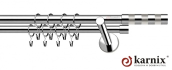 Karnisz nowoczesny NEO 19/19mm Etiuda INOX