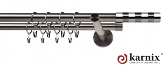 Karnisz nowoczesny NEO 19/19mm Etiuda antracyt