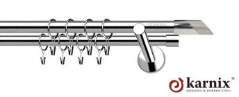 Karnisz nowoczesny NEO 19/19mm Falko INOX