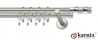 Karnisz nowoczesny NEO 19/19mm Fresno chrom mat