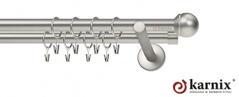 Karnisz nowoczesny NEO 19/19mm Gałka Max chrom mat