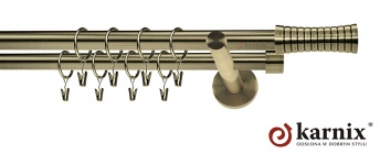 Karnisz nowoczesny NEO 19/19mm Gao antyk mosiądz