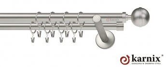 Karnisz nowoczesny NEO 19/19mm Kula Elegant chrom mat