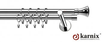 Karnisz nowoczesny NEO 19/19mm Liberty INOX