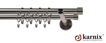 Karnisz nowoczesny NEO 19/19mm Luna antracyt