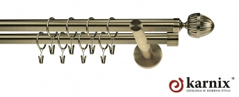 Karnisz nowoczesny NEO 19/19mm Milano antyk mosiądz