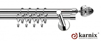 Karnisz nowoczesny NEO 19/19mm Milano INOX