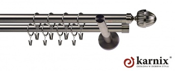 Karnisz nowoczesny NEO 19/19mm Milano antracyt