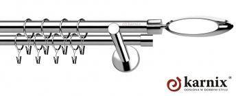 Karnisz nowoczesny NEO 19/19mm Mirella INOX