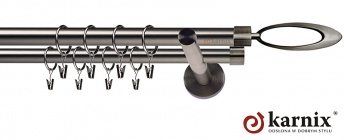 Karnisz nowoczesny NEO 19/19mm Mirella antracyt