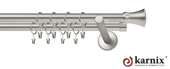 Karnisz nowoczesny NEO 19/19mm Monaco chrom mat