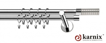 Karnisz nowoczesny NEO 19/19mm Optima INOX