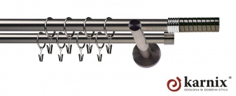 Karnisz nowoczesny NEO 19/19mm Optima antracyt