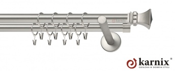 Karnisz nowoczesny NEO 19/19mm Orto chrom mat