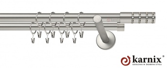 Karnisz nowoczesny NEO 19/19mm Rosetti Crystal chrom mat