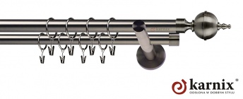 Karnisz nowoczesny NEO 19/19mm Roxy antracyt