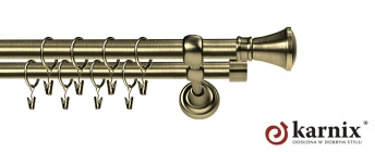 Karnisze Metalowe Rzymskie 25/25mm Liberrty antyk mosiądz