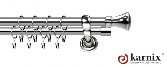 Karnisze Metalowe Rzymskie 25/25mm Liberrty INOX