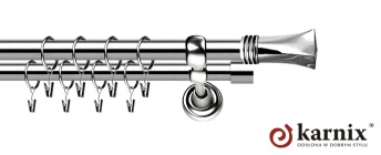 Karnisze Metalowe Rzymskie 25/25mm Porto INOX