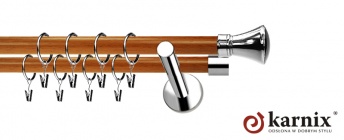 Karnisze Nowoczesne NEO Prestige 19/19mm Liberty INOX - calvados