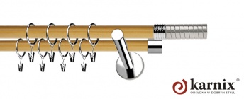 Karnisze Nowoczesne NEO Prestige 19/19mm Optima INOX - pinia