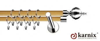 Karnisze Nowoczesne NEO Prestige 19/19mm Roxy INOX - pinia