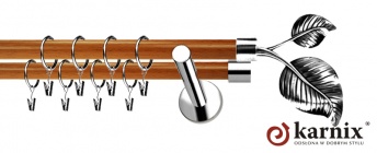 Karnisze Nowoczesne NEO Prestige 19/19mm Sorento INOX - calvados