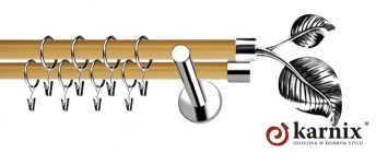 Karnisze Nowoczesne NEO Prestige 19/19mm Sorento INOX - pinia