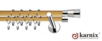 Karnisze Nowoczesne NEO Prestige 19/19mm Doris INOX - pinia