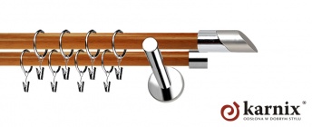 Karnisze Nowoczesne NEO Prestige 19/19mm Falko INOX - calvados