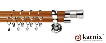 Karnisz Metalowy Prestige 19/19mm Doris INOX - calvados