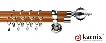 Karnisz Metalowy Prestige 19/19mm Roxy INOX - calvados