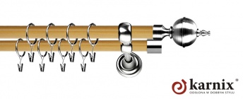 Karnisz Metalowy Prestige 19/19mm Roxy INOX - pinia