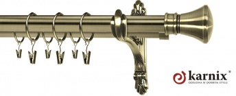 Karnisz Stylowy Barokko 25/19mm Liberty antyk mosiądz