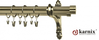 Karnisz Stylowy Barokko 25/19mm Luna antyk mosiądz