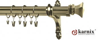 Karnisz Stylowy Barokko 25/19mm Orto antyk mosiądz