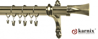 Karnisz Stylowy Barokko 25/19mm Porto antyk mosiądz