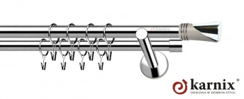 Karnisz nowoczesny NEO 25/19mm Loca INOX