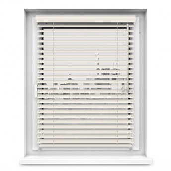 Żaluzje Drewniane 25mm - Crema
