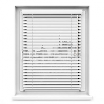 Żaluzje Drewniane 25mm - Bianco (biały)