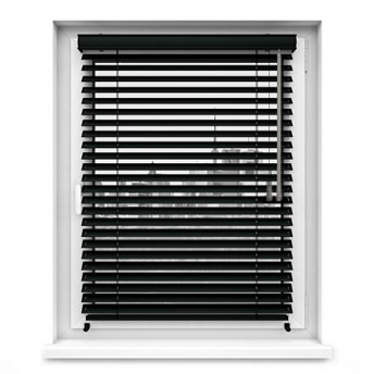 Żaluzje Drewniane 25mm - Negro (czarny)