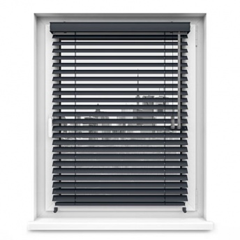 Żaluzje Drewniane 25mm - Antracita